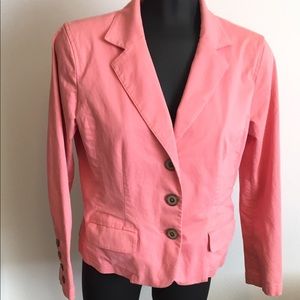 Talbots petite size 12 pink blazer stretch
